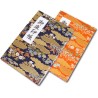 [HOTOKUDO] « Goshuin-cho » Tampon japonais de pèlerinage avec couverture de protection (type soufflet, bleu marine, 40 pages, br