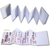 [HOTOKUDO] « Goshuin-cho » Tampon japonais de pèlerinage avec couverture de protection (type soufflet, bleu marine, 40 pages, br