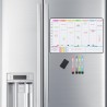 POPRUN Planning Semaine magnetique emploi du temps,Tableau Semainier Organisateur Frigo effaçable,idéal pour Planification des T