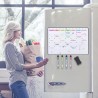 POPRUN Calendrier magnetique Tableau blanc Planning frigo,Organisation Familiale,Planificateur Mensuel/Semainer effaçable parfai