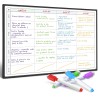 Smart Panda A3 Tableau Planificateur - Grand Calendrier Magnétique, Idéal pour des Examens, Repas ou Tâches Ménagères - Tableau 