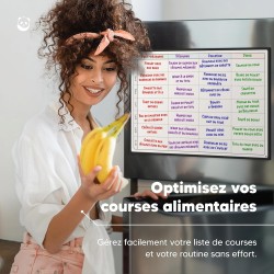 Smart Panda A3 Tableau Planificateur - Grand Calendrier Magnétique, Idéal pour des Examens, Repas ou Tâches Ménagères - Tableau 