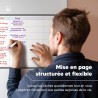 Smart Panda A3 Tableau Planificateur - Grand Calendrier Magnétique, Idéal pour des Examens, Repas ou Tâches Ménagères - Tableau 