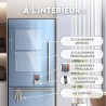 Calendrier Magnetique Frigo Transparent x2 + Accessoires - Planificateur Hebdomadaire + Mensuel Aimanté Planning Semaine Tableau