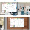 POPRUN Calendrier Familial Adhesif Tableau Blanc Effacable, Planning Semaine Frigo/Mural emploi du temps, Idéal pour Calendrier 