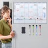 POPRUN Planning Semaine calendrier magnetique emploi du temps,Tableau Semainier Frigo effaçable,idéal pour Planification des Tâc
