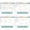 POPRUN Planning Semaine magnetique,Tableau Semainier Frigo effaçable,2 planificateur mensuel,idéal pour Planification des Tâches