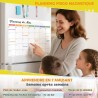 Planning Frigo Magnétique – Calendrier Mensuel Magnétique Frigo Effaçable pour Organisation Familiale, Menus, Rendez-vous et Tâc