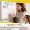 Tableau Planning Frigo Magnétique 42x30cm – Semainier Magnétique effaçable et réutilisable – Tableau Frigo Magnétique pour menus