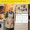 Tableau Planning Frigo Magnétique 42x30cm – Semainier Magnétique effaçable et réutilisable – Tableau Frigo Magnétique pour menus