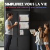 Calendrier Magnetique Frigo x3 + Accessoires - Planificateur Hebdomadaire + Mensuel + Mémo Aimanté Planning Semaine Tableau Magn