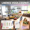 Calendrier Magnetique Frigo x3 + Accessoires - Planificateur Hebdomadaire + Mensuel + Mémo Aimanté Planning Semaine Tableau Magn