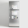Calendrier Magnetique Frigo Blanc x3 + Accessoires - Planificateur Hebdomadaire + Mensuel + Mémo Aimanté Planning Semaine Tablea