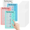 To Do List pour Enfants – Lot de 4 Planchettes de Planification 20x12 cm avec 20 Fiches Réutilisables, Tableau Routine Enfant de