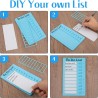 To Do List pour Enfants – Lot de 4 Planchettes de Planification 20x12 cm avec 20 Fiches Réutilisables, Tableau Routine Enfant de