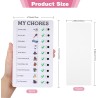 2 Pièces Tableaux de Tâches à Faire pour Enfants, Tableau Memo Checklist avec 10 Feuilles de Papier Vierge, 1 Marqueur Noir, To 