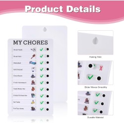 2 Pièces Tableaux de Tâches à Faire pour Enfants, Tableau Memo Checklist avec 10 Feuilles de Papier Vierge, 1 Marqueur Noir, To 