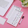 2 Pièces Tableaux de Tâches à Faire pour Enfants, Tableau Memo Checklist avec 10 Feuilles de Papier Vierge, 1 Marqueur Noir, To 