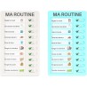 4 Tableau Routine Enfant Liste Planning To Do List pour Enfant Tableau Memo Checklist avec 10 Cartes de Contrôle DIY pour Planif