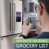 Liste De Courses Magnetique Frigo - Tableau Magnetique Noir Effacable 22x11 CM Liste Courses Magnétique Frigo Tableau Cuisine - 