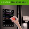 Menu Semaine Frigo Magnetique A4 - Tableau Blanc Effacable Planning Frigo Magnetique Tableau Cuisine - 21x30cm Liste De Courses 