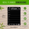 Menu Semaine Frigo Magnetique A4 - Tableau Blanc Effacable Planning Frigo Magnetique Tableau Cuisine - 21x30cm Liste De Courses 