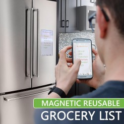 Liste De Courses Magnetique Frigo -Tableau Blanc Effacable 22x11 CM Liste Courses Magnétique Frigo Tableau Cuisine - Planning Fr