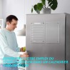 Lot de 2 Calendrier Magnetique Frigo(Avec Marqueurs 6 couleurs) - Acrylique Tableau Magnetique Frigo - Planning Semaine - 30x20 
