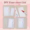 Tableau Memo Checklist Tableau des Tâches 2 Pièces To Do List Memo Plastic Board avec Papiers Effaçables à Sec pour Enfants Adul