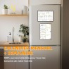SB PACK Calendrier Magnétique Mensuel Pour Frigo A3 + Tableau Magnetique Hebdomadaire A4 + 4 Marqueurs Premium + 55 Stikers Aléa
