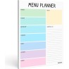 Weekly Meal Planner & Grocery Shooping List A4 8x11” - Food Planner 52 Tear of Sheets for a Healthy Meal Plan - Meal Planning Pa