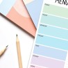 Weekly Meal Planner & Grocery Shooping List A4 8x11” - Food Planner 52 Tear of Sheets for a Healthy Meal Plan - Meal Planning Pa