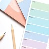Planificateur de Repas Hebdomadaire et Liste de Courses - Planificateur de Nourriture 52 feuilles pour un Plan de Repas Sain - B