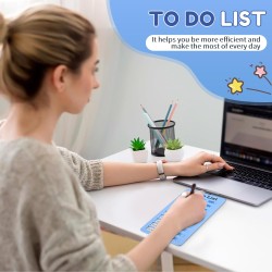 To Do List pour Enfants, 4 Pièces Tableau Routine Enfant, Semainier Enfant Réutilisable et 20 Cartes Liste de Contrôle DIY, Plan