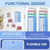 To Do List pour Enfants, 4 Pièces Tableau Routine Enfant, Semainier Enfant Réutilisable et 20 Cartes Liste de Contrôle DIY, Plan