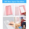Realure Lot de 2 Tableau Memo Checklist Tableau des Taches Quotidiennes Enfant Adultes Avec 4 Feuilles de Papier Vierge Memo Boa