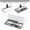 Tableau en verre de rangement de bureau Varhomax gris