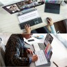 Tableau en verre de rangement de bureau Varhomax gris