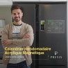 PREVIS BRAND Planning Frigo Magnetique Hebdomadaire Plexiglass Transparent A4(21X30CM) avec 4 Marqueurs Premium - Tableau Planne