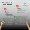 PREVIS BRAND Planning Frigo Magnetique Hebdomadaire Plexiglass Transparent A4(21X30CM) avec 4 Marqueurs Premium - Tableau Planne