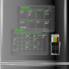 PREVIS BRAND 2X Calendrier Magnetique Frigo Transparent (Mensuel+Hebdomadaire) A4(21X30CM) avec 4 Marqueurs Premium -2 Tableau P