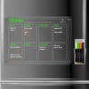 PREVIS BRAND Planning Frigo Magnetique Hebdomadaire Plexiglass Transparent A3(30X40CM) avec 4 Marqueurs Premium - Tableau Planne