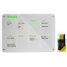 PREVIS BRAND Planning Frigo Magnetique Hebdomadaire Plexiglass Transparent A3(30X40CM) avec 4 Marqueurs Premium - Tableau Planne