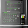 PREVIS BRAND 2X Calendrier Magnetique Frigo Transparent (Mensuel+Hebdomadaire) A3(30X40CM) avec 4 Marqueurs Premium -2 Tableau P