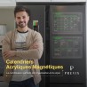 PREVIS BRAND 2X Calendrier Magnetique Frigo Transparent (Mensuel+Hebdomadaire) A3(30X40CM) avec 4 Marqueurs Premium -2 Tableau P