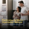 Previs Pack Calendrier Magnétique Mensuel A4 + Agenda Magnétique Hebdomadaire A4 pour Réfrigérateur - Organisateur - Agenda, Men