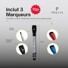 Previs Planning Frigo Magnetique Hebdomadaire A4 (21X29CM) avec 3 Marqueurs Premium - Idéal pour les listes de courses et l'orga