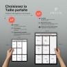 Previs Planning Frigo Magnetique Hebdomadaire A4 (21X29CM) avec 3 Marqueurs Premium - Idéal pour les listes de courses et l'orga