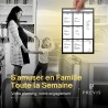 Previs Planning Frigo Magnetique Hebdomadaire A4 (21X29CM) avec 3 Marqueurs Premium - Idéal pour les listes de courses et l'orga