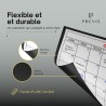 Previs Calendrier Magnetique Frigo A4 (21X29CM) avec 3 Marqueurs Premium- Planning Frigo Magnetique - Magnet Organisateur Famili